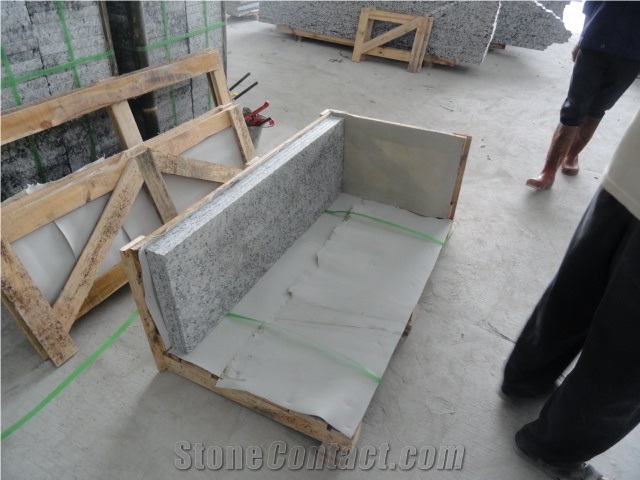 Spray White Granite Walling Tiles/China Sea Waves Flower Granite G377 Tiles with Good Packing- Own Factory Good Price