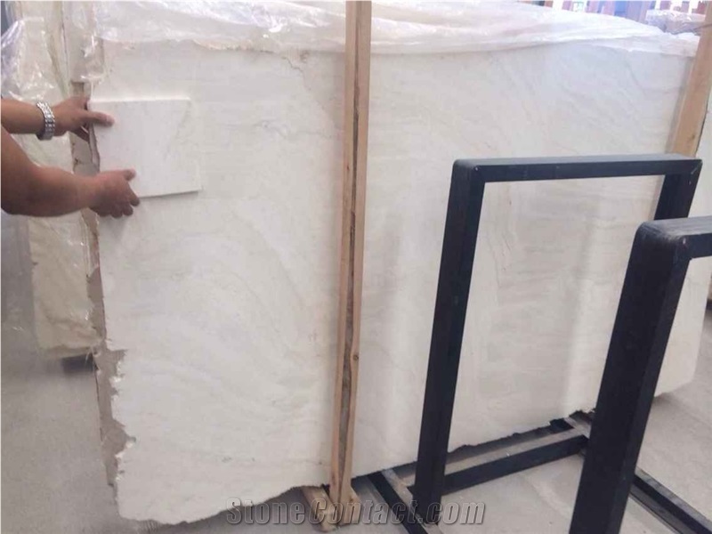 Turkey White Travertine Medium/Snow White Travertine Polished Slabs for Walling & Floor Covering