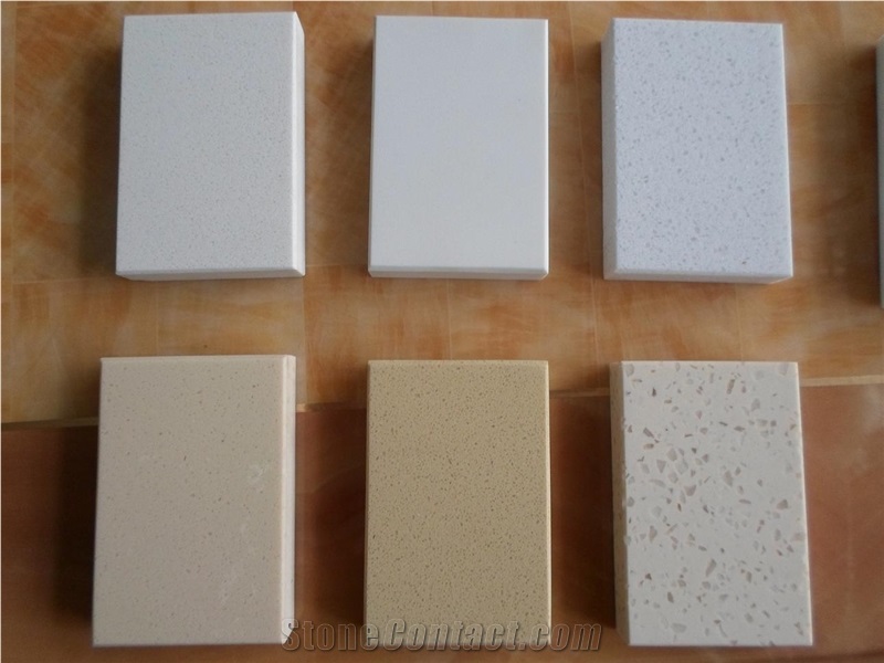 White Quartz Countertop, White Quartz Stone Kitchen Top, Quartz Stone Vanity Top