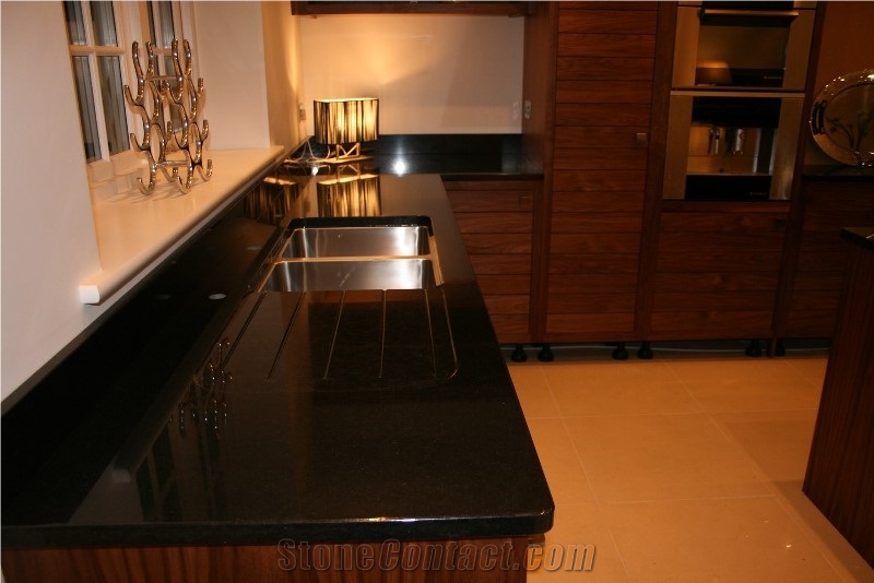 Absolute Black Granite Kitchen Counter