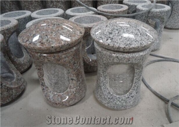 Cheap China Granite G664 Cemetery Funeral Tombstones Lanterns /Monuments Accessories, Cemetery Lamps