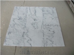 China Cheap Popular Guangxi White Marble with Grey Veins/Lines Polished Slabs & Tiles for Wall and Floor Covering, Skirting, Natural Building Stone Decoration, Interior Hotel, Villa, Shopping Mall Use