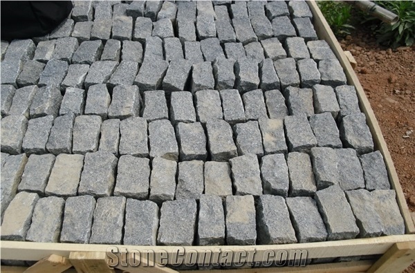 China Dark Grey G654 Granite Cube Stone Chinese Cheap Granite Paving Cobblestone, Natural Building Stone Flooring,Feature Wall,Interior Paving,Clading,Decoration Quarry Owner