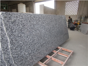 Competitive China Popular Spray/Seawave White Granite Polished Tiles & Big Slabs / Tiles for Wall and Floor Covering, Skirting, Natural Building Stone Cheap Prices, Quarry Owner Manufacturer Wholesale