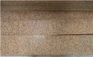 G682 Sunset Gold/Rusty Yellow, Cheap China Granite in Flamed Stair Steps,Treads and Risers, Staircase, Natural Building Stone Outdoor Decoration, Manufacturer Competitive Prices with High Quality