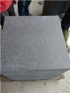 China Black Granite G684 Fuding Black Flamed Basalt Stone Tile