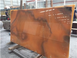 Super Orange Onyx Slabs/Tiles, Exterior-Interior Wall/Floor Covering, Wall Capping, New Product, Best Price ,Cbrl,Spot,Export.