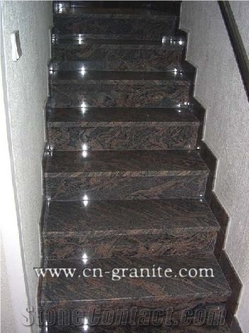 Brown Granite Stair & Step Riser,Stone Step Riser Manufacturer,Supplier,Granite Stair,Interior Paver