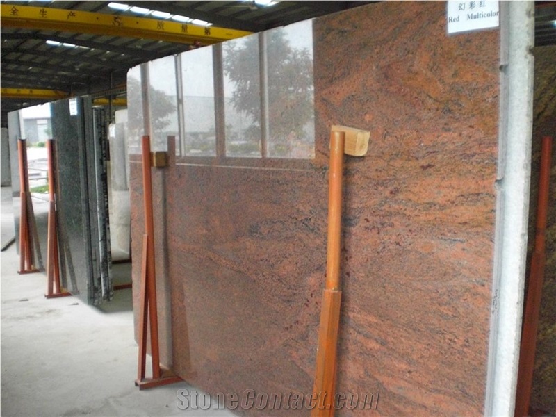 China Factory Multi Red Granite Slabs & Tiles,Cut to Size for Floor Covering,Interior Decoration,Wholesaler,Quarry Owner-Xiamen Songjia