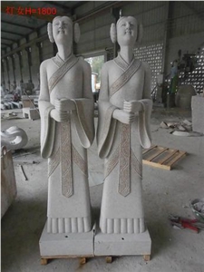 China Grey Granite Carving Girl Sculptures & Statues,Exterior Decoration,China Granite,Wholesaler,Quarry Owner-Xiamen Songjia