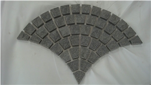 China Grey Granite Machine Cut Edge Cobble Stone Paving Stone,Sectoral Paving Stone,For Floor Paving,Wholesaler,Quarry Owner-Xiamen Songjia