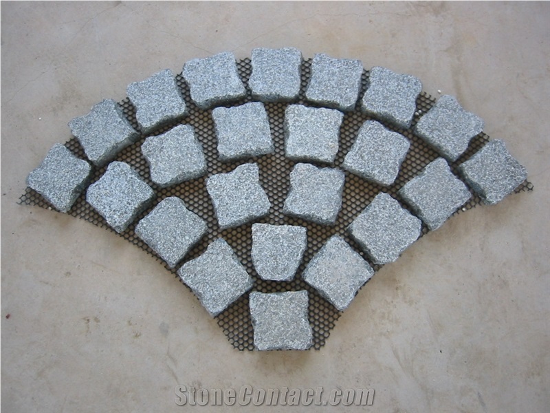China Grey Granite Natural Edge Cube Stone Paving Stone,Granite Paving Stone,For Floor Covering,Wholesaler,Quarry Owner-Xiamen Songjia