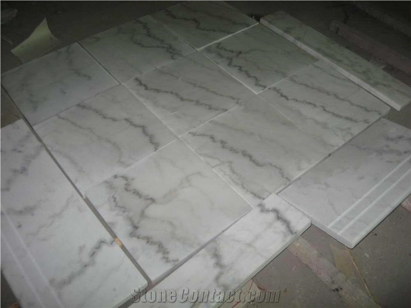 China Guangxi White Marble,Interior Decoration,Cut to Size for Floor Covering,Wall Cladding,Wholesaler,Quarry Owner