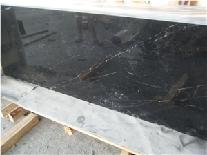 China Nero Marquina,Black Marble,Interior Decoration,Cut to Size for Floor Covering,Wall Cladding,Wholesaler,Quarry Owner