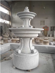 China White Granite Fountain, Garden Fountain, Outdoor Decoration, Wholesaler, Quarry Owner