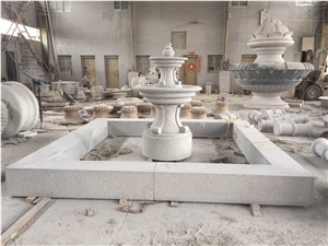 China White Granite Fountain, Garden Fountain, Outdoor Decoration, Wholesaler, Quarry Owner