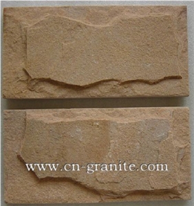China Yellow Slate Mushroom Stone for Wall Cladding,Floor Covering,Wholesaler,Quarry Owner-Xiamen Songjia