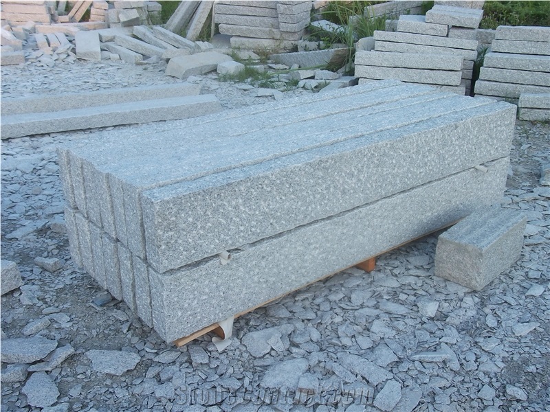 G603 Granite Kerbstone, All Sides Picked, Landscaping Stone,Granite Paving Sets, Grey Granite Stone, Natural Pavers, Granite Kerbstone, Kerbing Granite, Granite Kerbs, Pineapple Finished Kerbs