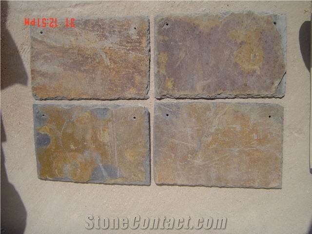 Split Face Beige Slate Slabs & Tiles for Wall Cladding Chinese Cheap Walling Tiles