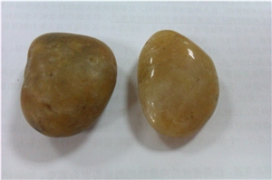 Yellow Marble Pebble Stone, River Stone