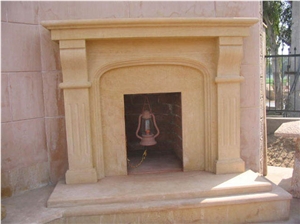 Stone Fireplace, Lalitpur Yellow Sandstone Fireplace
