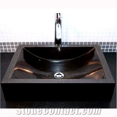 Stone Granite Sink, Jet Black Granite India Sinks & Bssins
