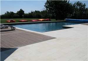 Bretigny Limestone Swimming Pool Terrace Pavement