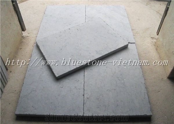 Vietnam Blue Stone Tiles Bushhammered, Grey Bluestone Viet Nam Tiles & Slbs