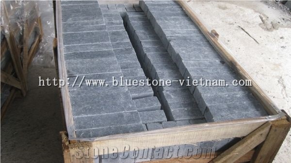 Vietnam Bluestone Tile Paver Tumbled, Blue Stone