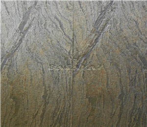 Zeera Green Slate Flexible Stone Veneer, Verde Gris Flexible Stone Veneer