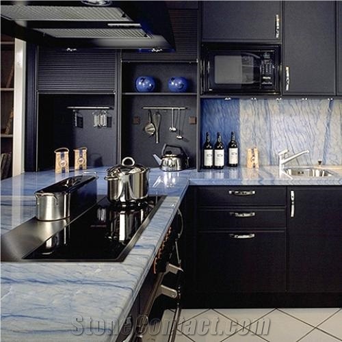 Kitchen Worktops Azul Macaubas Quartzite From France