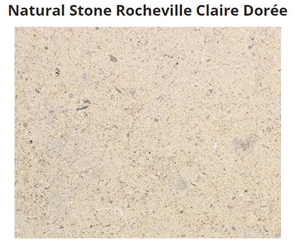 Rocheville Clair Doree, Pierre De Rocheville Clair Limestone Tiles, Beige Limestone Tiles & Slabs