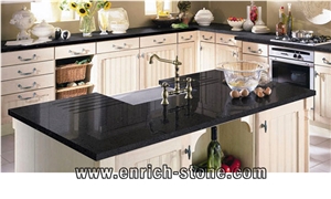 Black Quartz Stone Countertops,Black Engineered Quartz Stone Kitchen Countertops