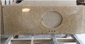 China G682 Padang Yellow Granite Bathroom Vanity Tops