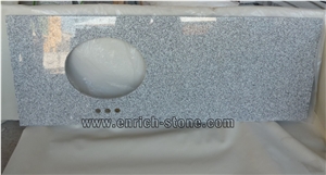 Chinese Light Grey Granite G603 Vanity Tops with Single Sink, G603 Granite Bath Tops