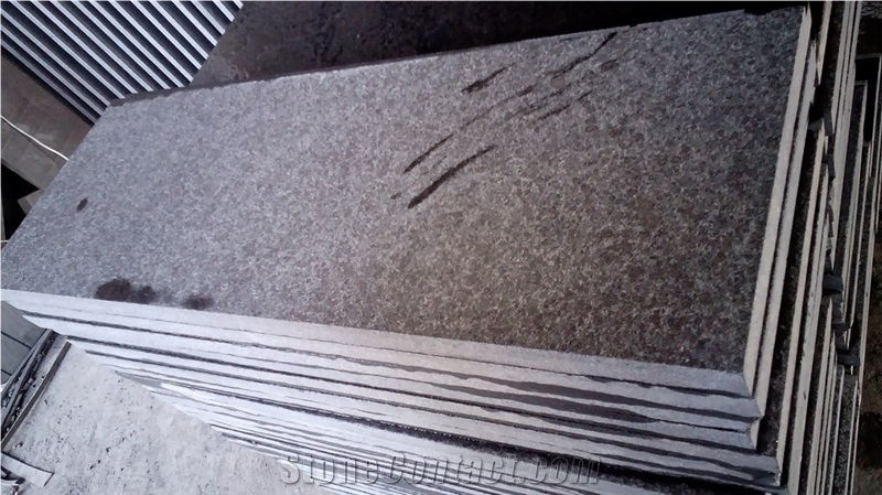 G684 Fuding Basalt, China Black Basalt , Black Pearl Flamed Stairs/Staircase/Steps/ Stair Treads