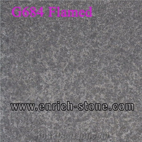 G684 Fuding Basalt,China Black Basalt,Black Pearl Irregular Flamed Tiles&Slabs