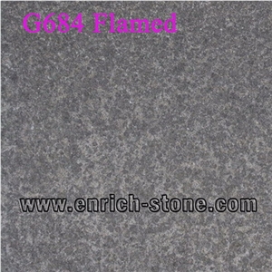 G684 Fuding Basalt,China Black Basalt,Black Pearl Irregular Flamed Tiles&Slabs