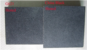 New China G621 Black Granite Honed Flooring Tiles/Wall Tiles