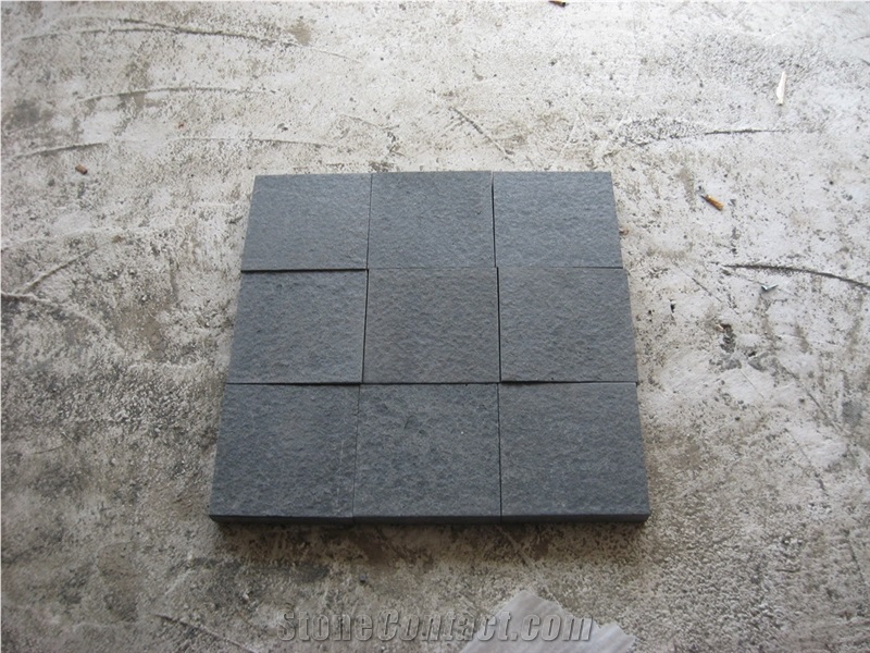 New G684 , Chinese Black Basalt, Nordland Basalt,Flamed Flooring Tiles/Pavers ,20x20x3cm