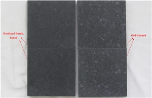New G684 Chinese Black Basalt Nordland Basalt Honed Flooring Tiles&Slabs, China Black Basalt