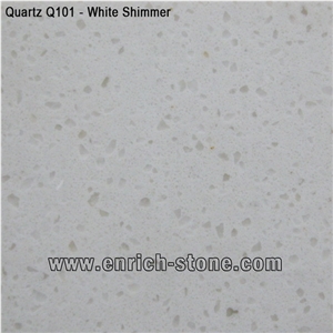 Q101 China White Quartz Stone Kitchen Island Tops