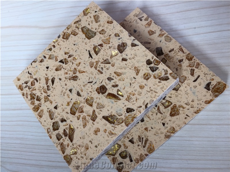 Bathroom and Kitchen Solid Surface and Countertop Directly from China Quartz Slab Manufacturer More Durable Than Granite 