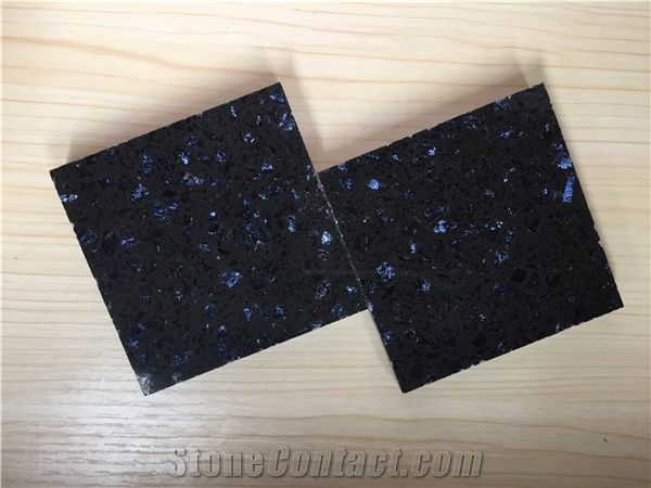 Bst F0083 China Black Quartz Stone Tiles & Slabs Of Low Water Absorption But Cheap Pricing Suitable for Worktop Table Top Projects More Durable Than Granite Thickness 2cm or 3cm with Safety Guaranty,A