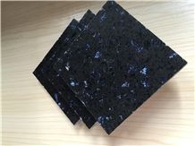Bst F0083 Golden Series Man-Made China Black Quartz Stone Tiles & Slabs Fit for Building&Flooring Especially for Reception Countertop,Work Tops,Reception Desk,Table Top Design,Office Tops Using Recycl