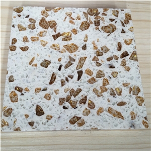 Bst F0086 Golden Series Artificial Quartz Stone Slabs and Tiles for Surfaces and Countertop More Durable Than Granite Directly from China Manufacturer at Cheap Pricing Thickness 2cm or 3cm