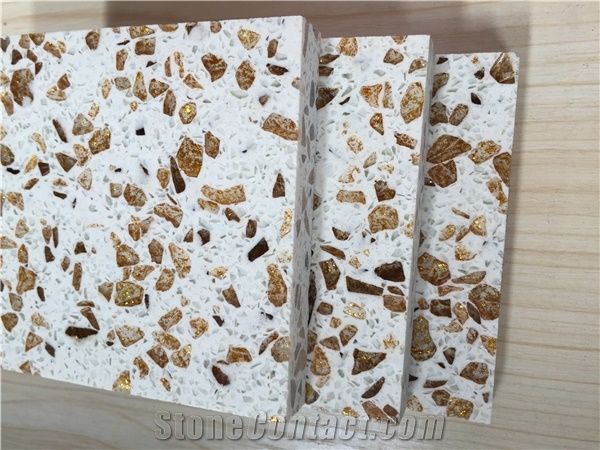 Bst F0086 Quartz Stone Slabs and Tiles for Work Tops Table Top and Kitchen Countertop Directly from China Manufacturer at Competitive Price Standard Slab Sizes 126 *63 and 118 *55 More Durable Than Gr