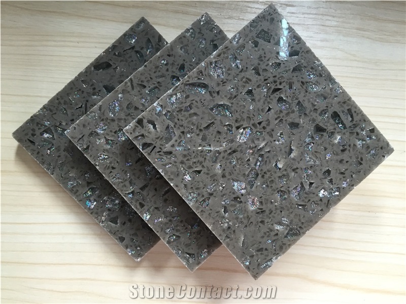 Bst F0088 Artificial Quartz Stone Slabs and Tiles Directly from China Manufacturer at Cheap Pricing More Durable Than Granite Thickness 2cm or 3cm Easy to Clean and Maintain