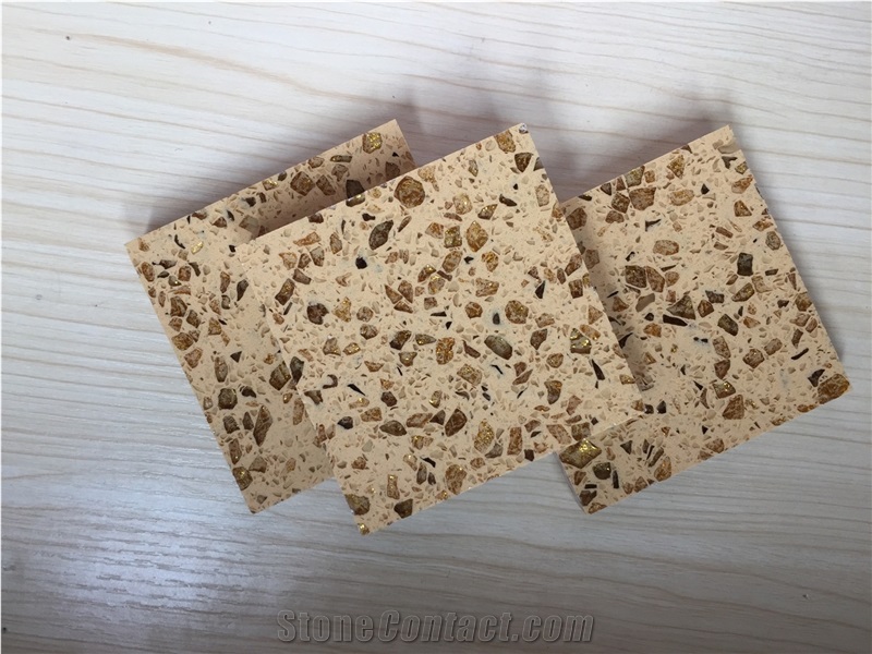 BST Golden Series F0090 Quartz Stone for Kitchen Countertop and Bathroom Vanity Top with Safety Guaranty,Anti Corruption,Anti Fading,Scratch Resistance Directly from China Manufacturer