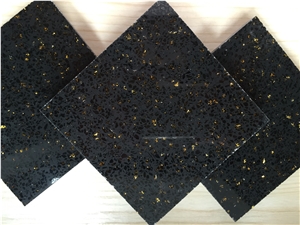 China Black Engineered Quartz Stone Tiles & Slabs for Kitchen and Bathroom Use Directly from China Manufacturer at Cheap Prices with Iso/Nsf Certificate Environmentally-Friendly